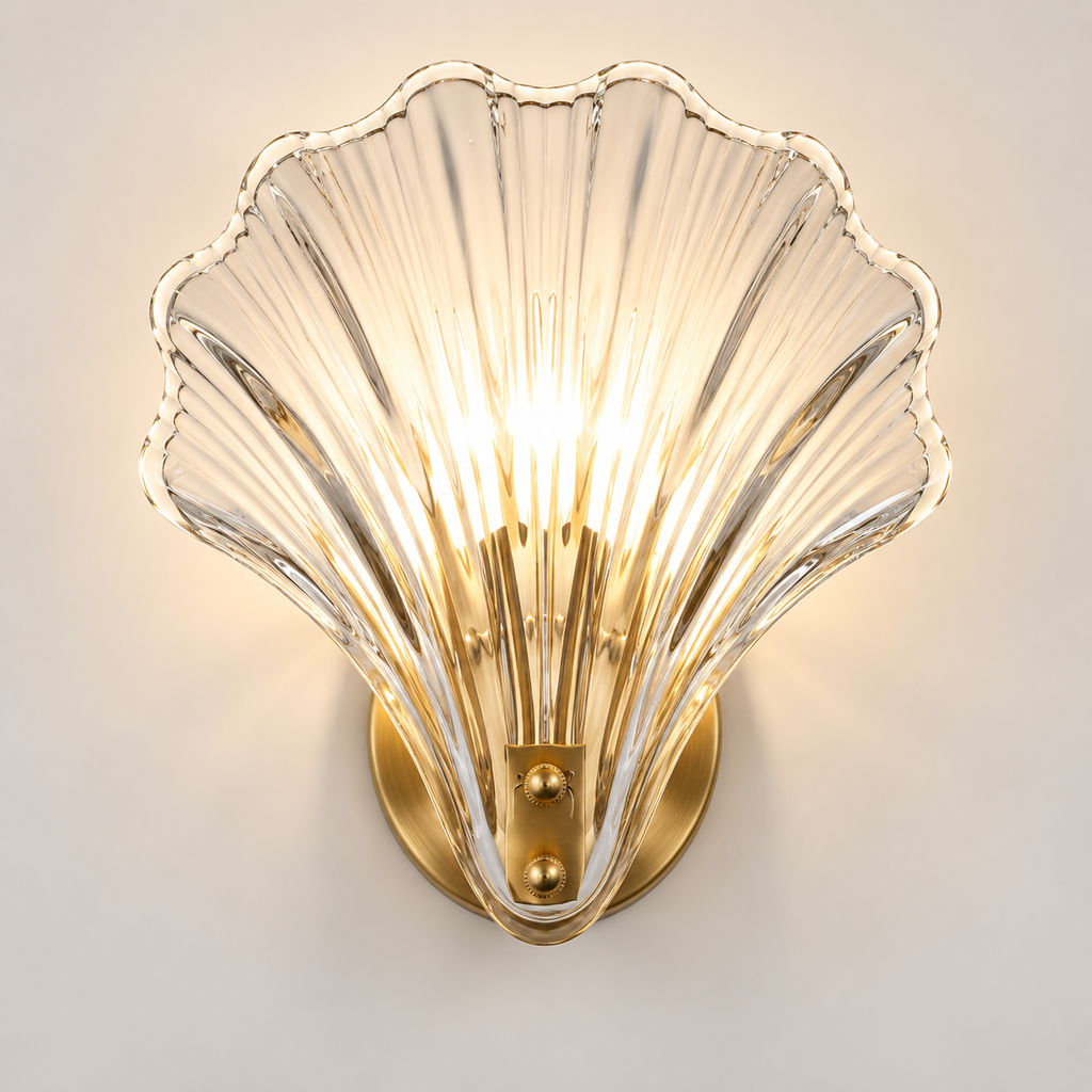 Glass Shade Wall Lamp Easy Installation Minimalist Design