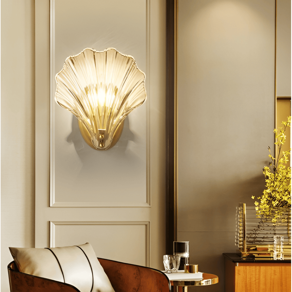 Glass Shade Wall Lamp Easy Installation Minimalist Design