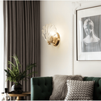 Glass Shade Wall Lamp Easy Installation Minimalist Design